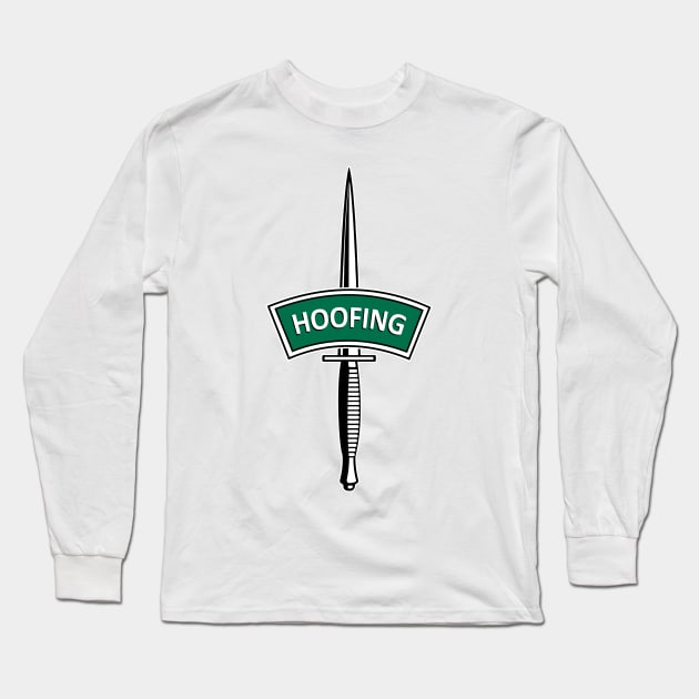 Royal Marines Commando - HOOFING Long Sleeve T-Shirt by TCP